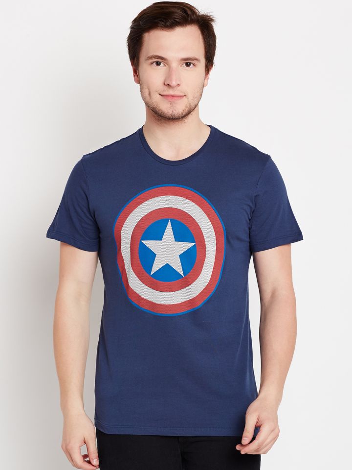 Captain america top t shirt myntra