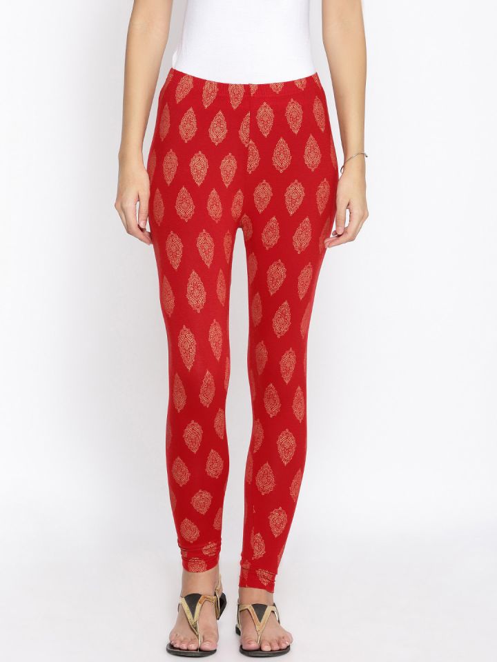 printed jeggings myntra