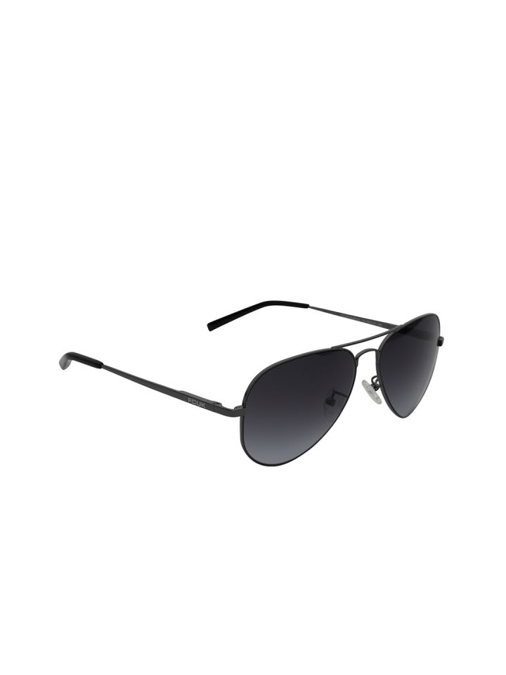 Buy French Connection Grey Lens Gunmetal Aviator Sunglasses UV