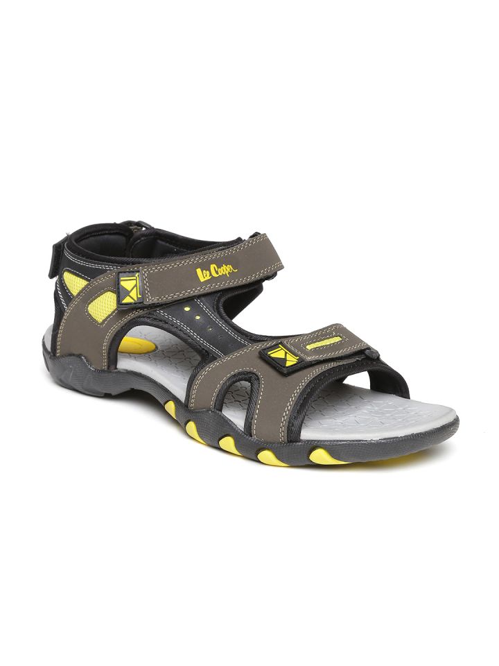 Buy Lee Cooper Men Olive Brown Sports Sandals Sports Sandals for