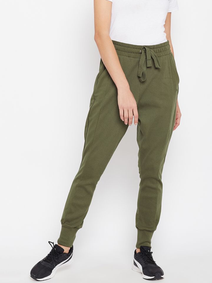 olive green puma jogging suit