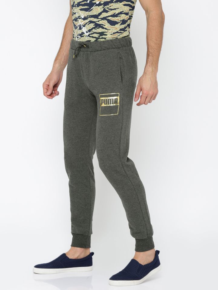 Black and gold puma joggers online