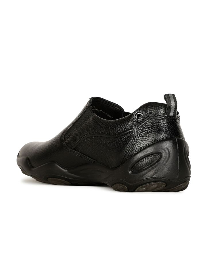 Hush Puppies Men Textured Leather Slip On Sneakers