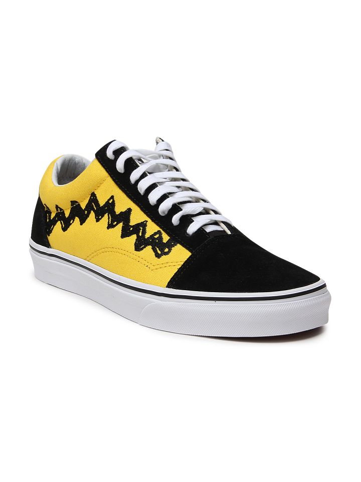 Buy Vans Unisex Yellow Black Printed Old Skool Sneakers Casual