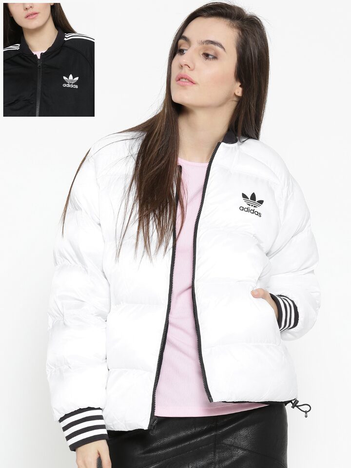 adidas jacket women white