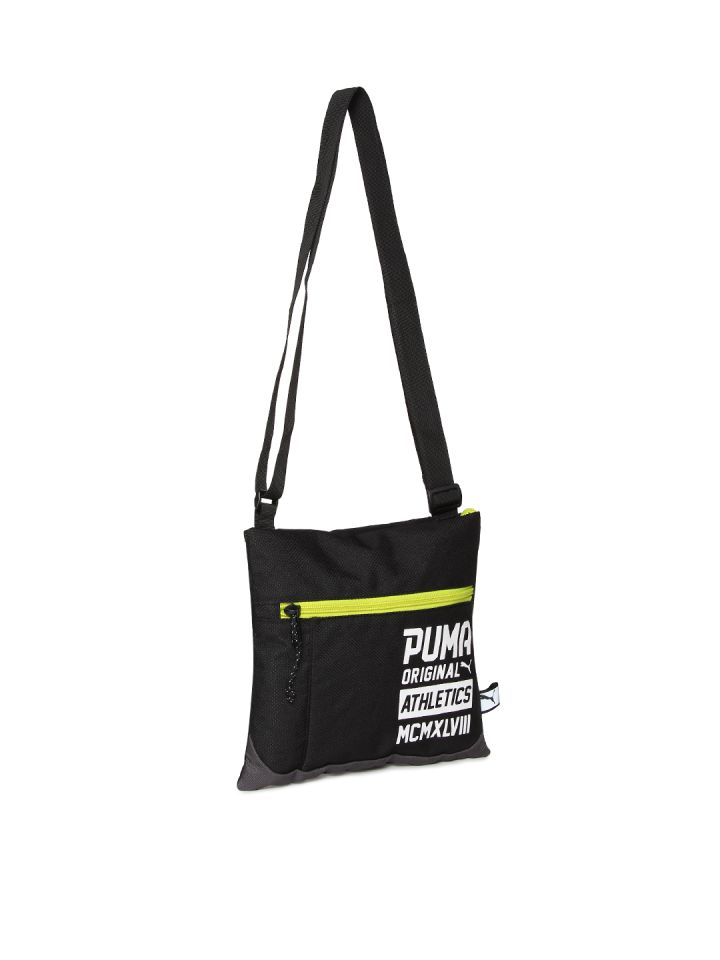 Puma Unisex Black Printed Sole Portable Messenger Bag