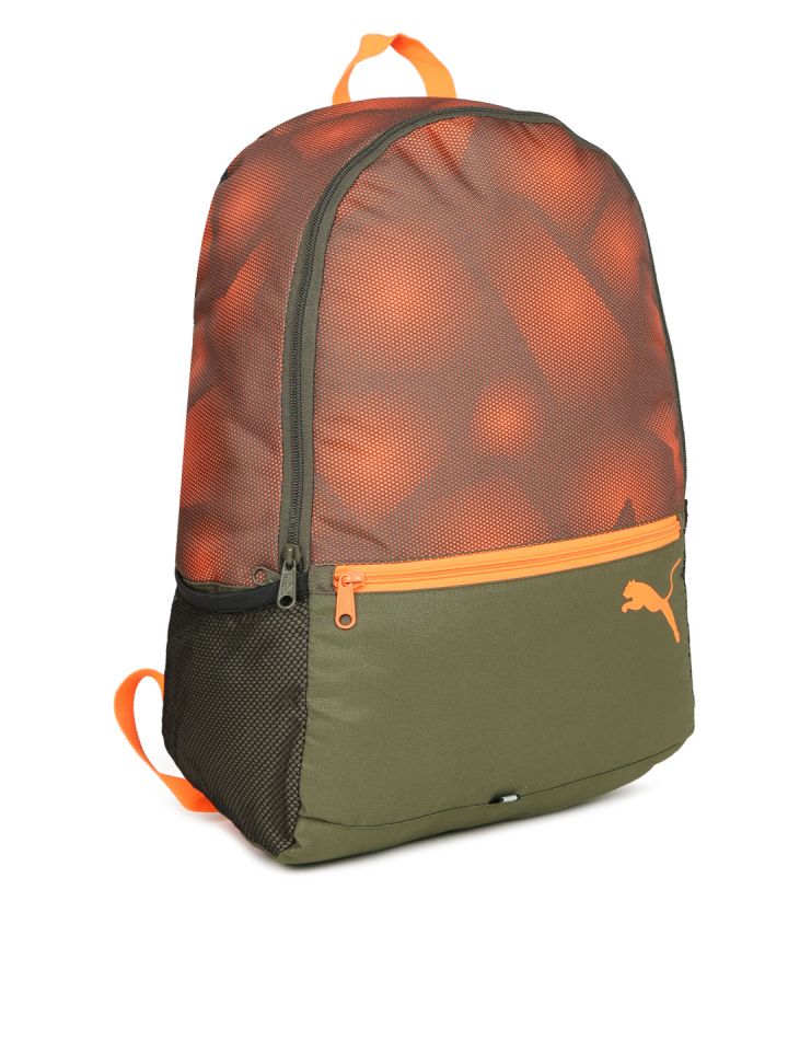 Green and orange sales backpack
