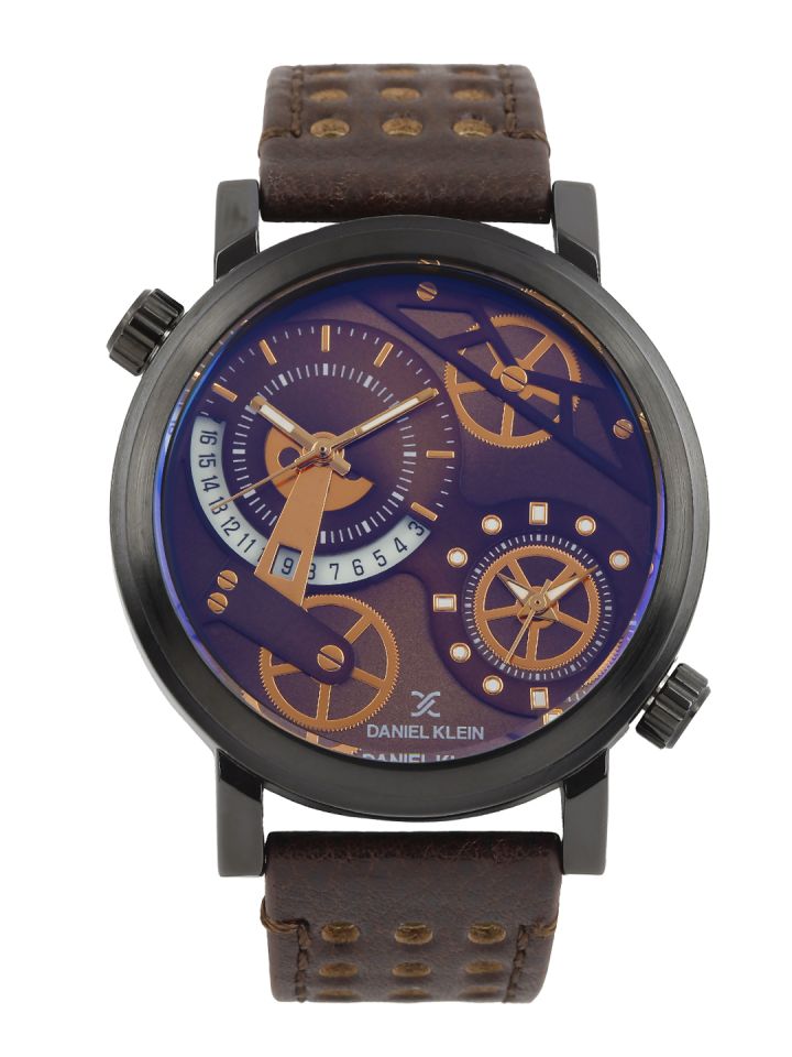 Buy Daniel Klein Men Brown Analogue Watch Watches for Men