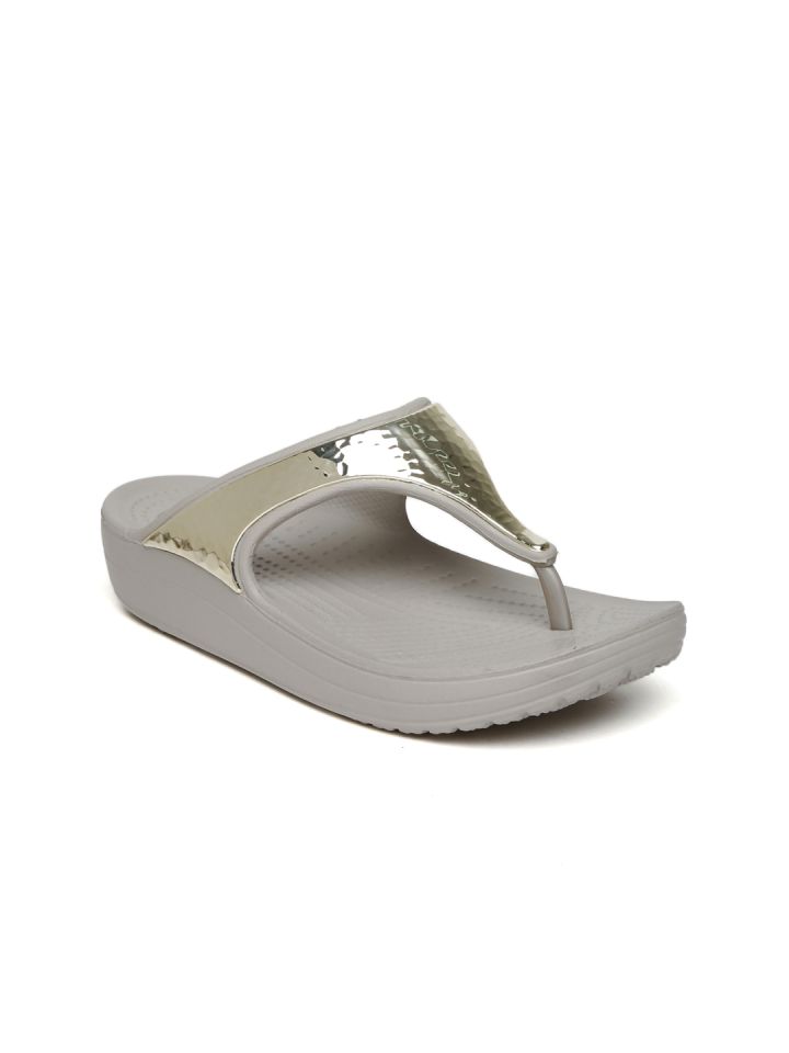 Crocs embellished flip flops new arrivals