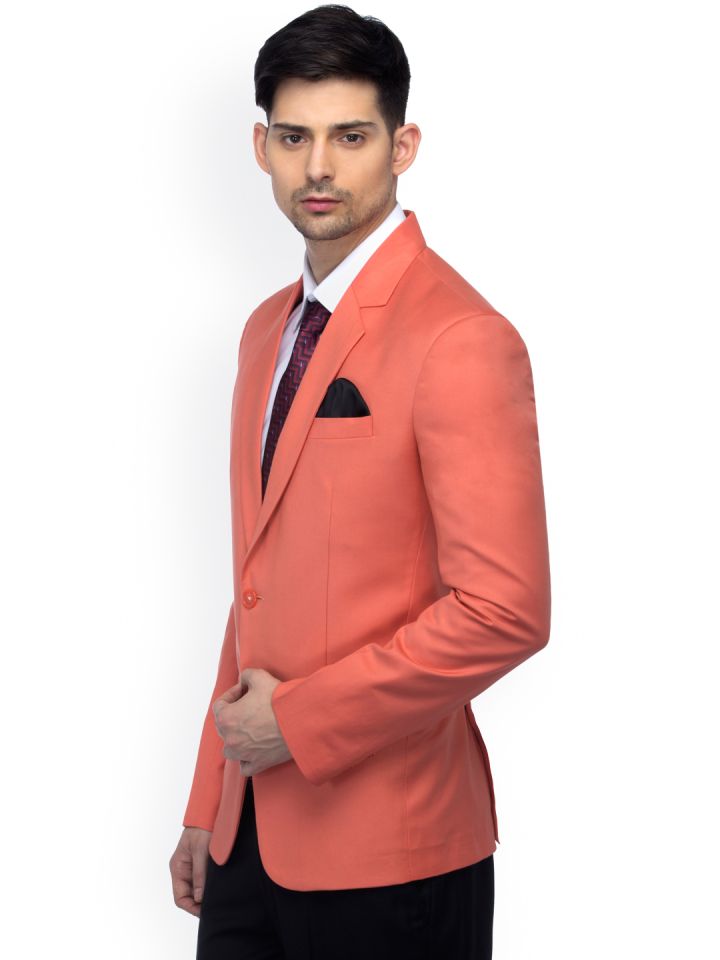 Orange sale red blazer