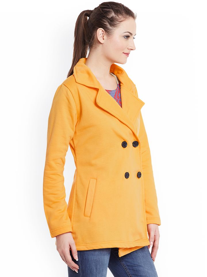 yellow peacoat