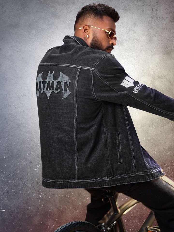 Black denim clearance jacket in store