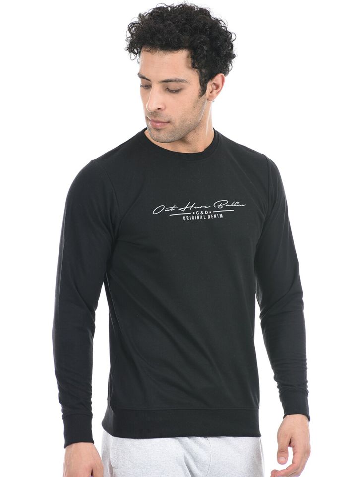Buy Cloak Decker By Monte Carlo Men Black Printed Cotton