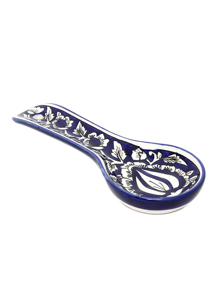 Unravel India Mughal Handpainted Spoon Rest