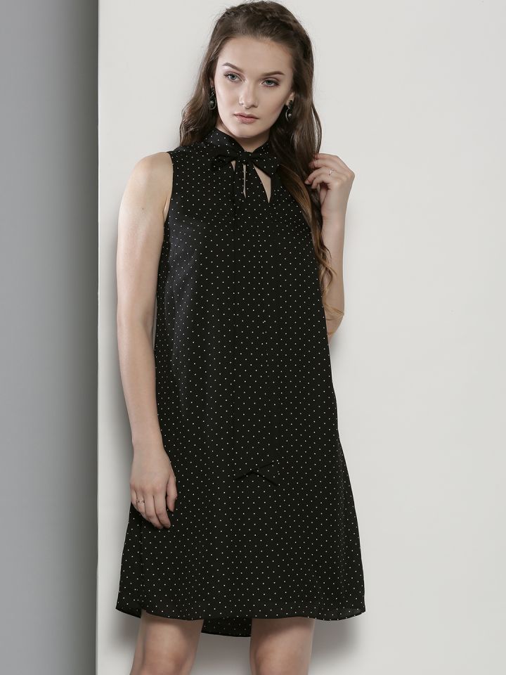 Dorothy perkins black outlet embellished shoulder shift dress