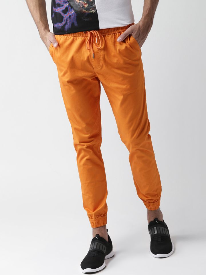 orange joggers forever 21