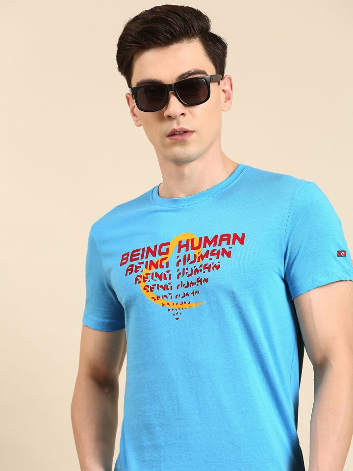 Being human blue t shirt store