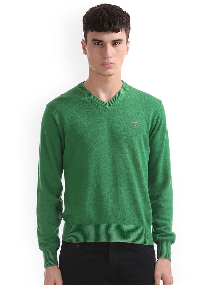 green pullover men