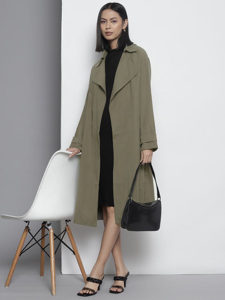 Olive green hotsell duster coat