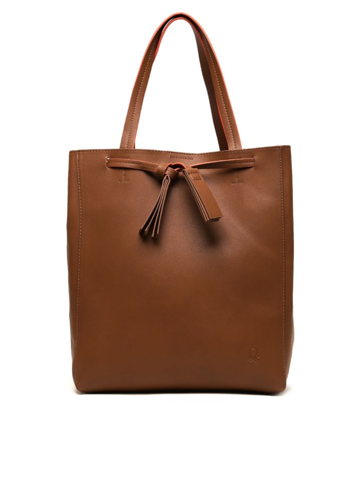 Buy United Colors Of Benetton Brown Solid Shoulder Bag Handbags