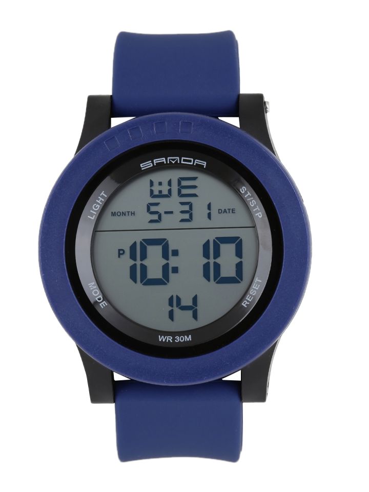 Navy blue best sale digital watch