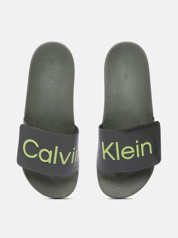 Buy Calvin Klein Jeans Men Printed Sliders Flip Flops for Men