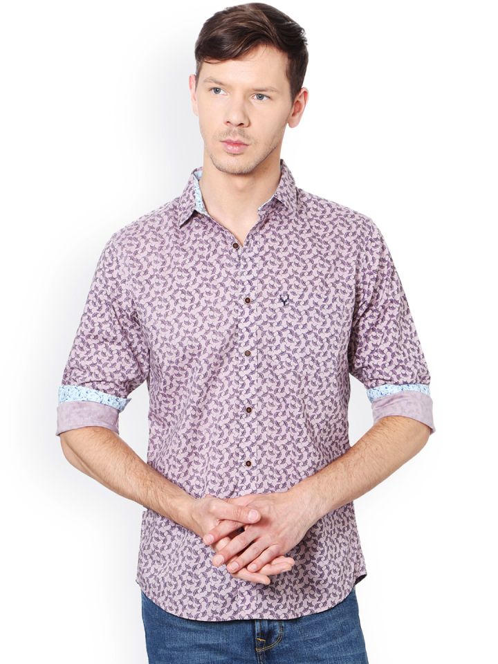 allen solly purple shirt