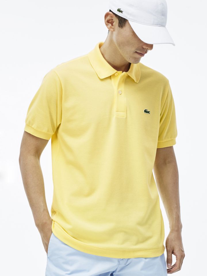 Buy Lacoste Men Yellow L.12.12 Polo Tshirts for Men 2107833