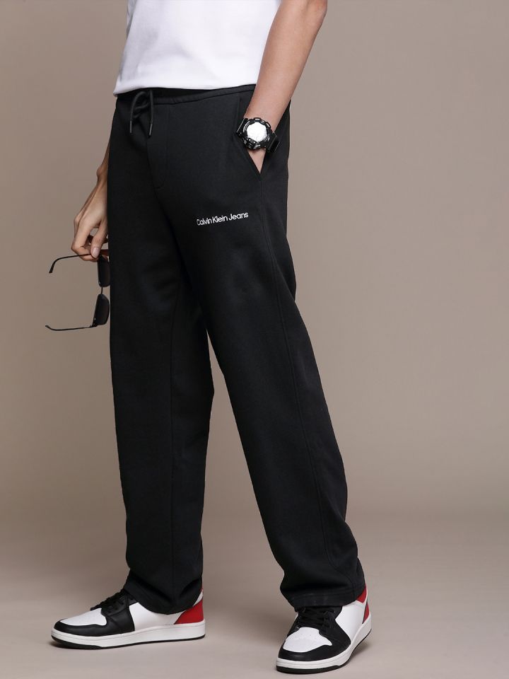 Calvin klein jeans joggers with logo discount stripe