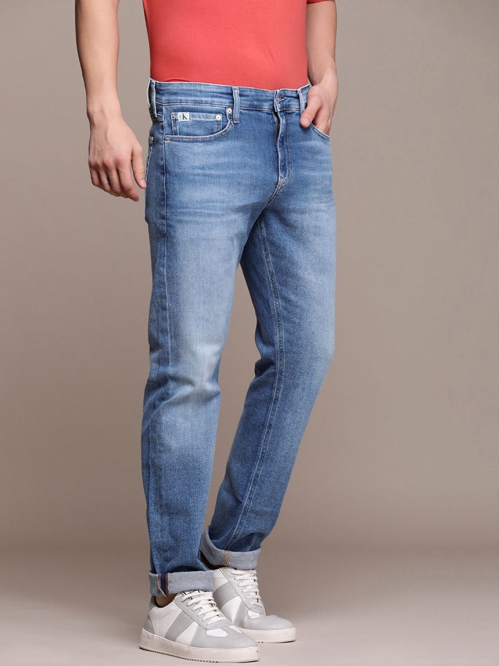 Buy Calvin Klein Jeans Men Slim Fit Heavy Fade Stretchable Mid