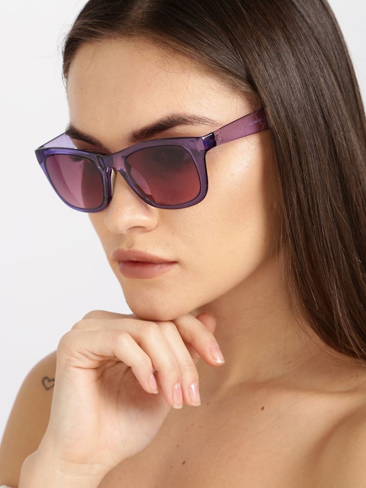 Reebok Women Rectangle Sunglasses REEFLEX 1 PRP R4302 05