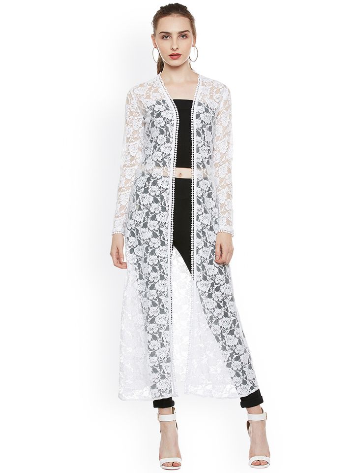 white embroidered shrug