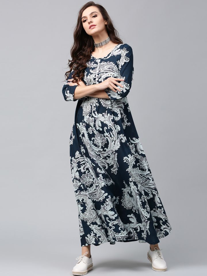 aks maxi dress myntra