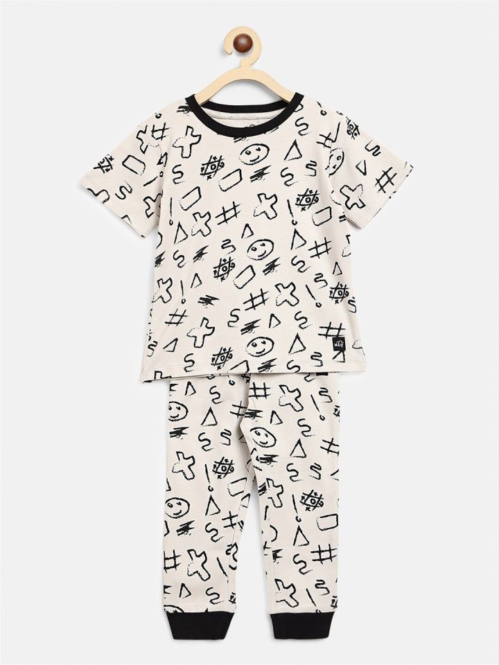 Buy Whistle Hops Kids Hashtag Organic Cotton Classic Pyjama Set