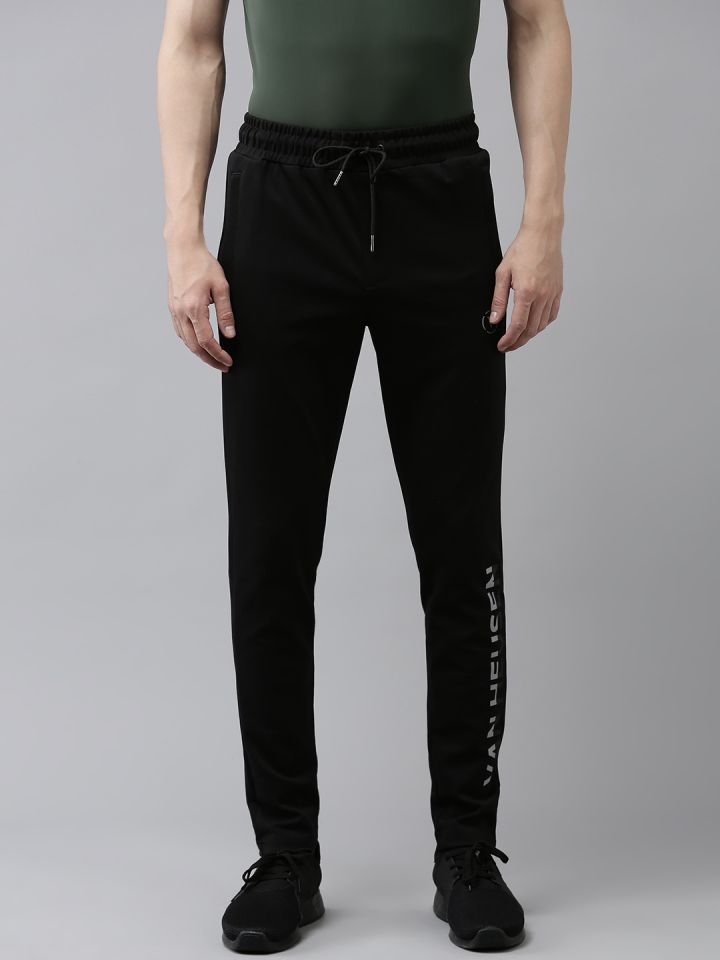 Buy Van Heusen Flex Men Brand Name Printed Detail Slim Fit Track