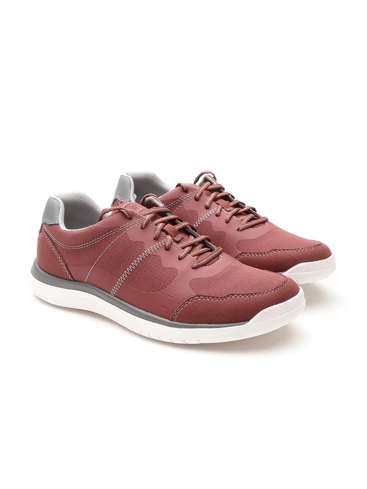 clarks sneakers mens pink