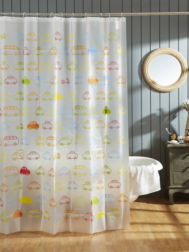 sheer shower curtain