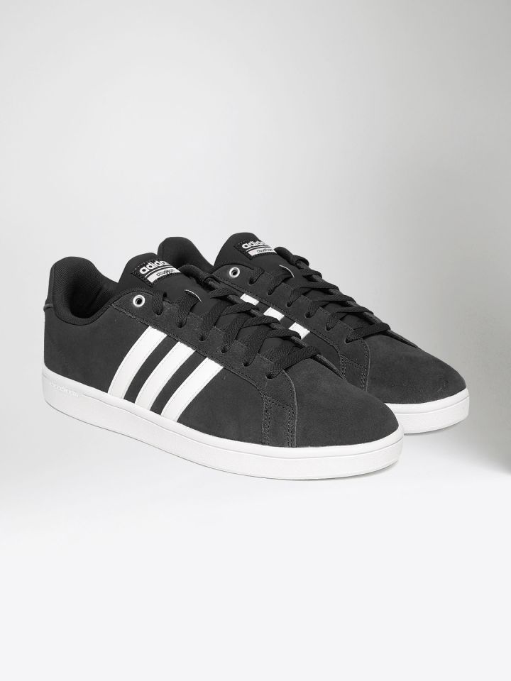 Adidas neo sales black suede