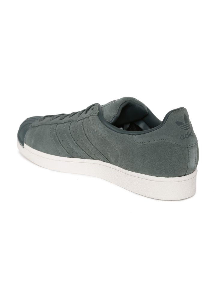 ADIDAS Originals Men Green Superstar Leather Sneakers
