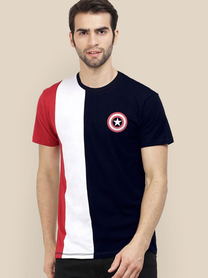 Captain america top t shirt myntra