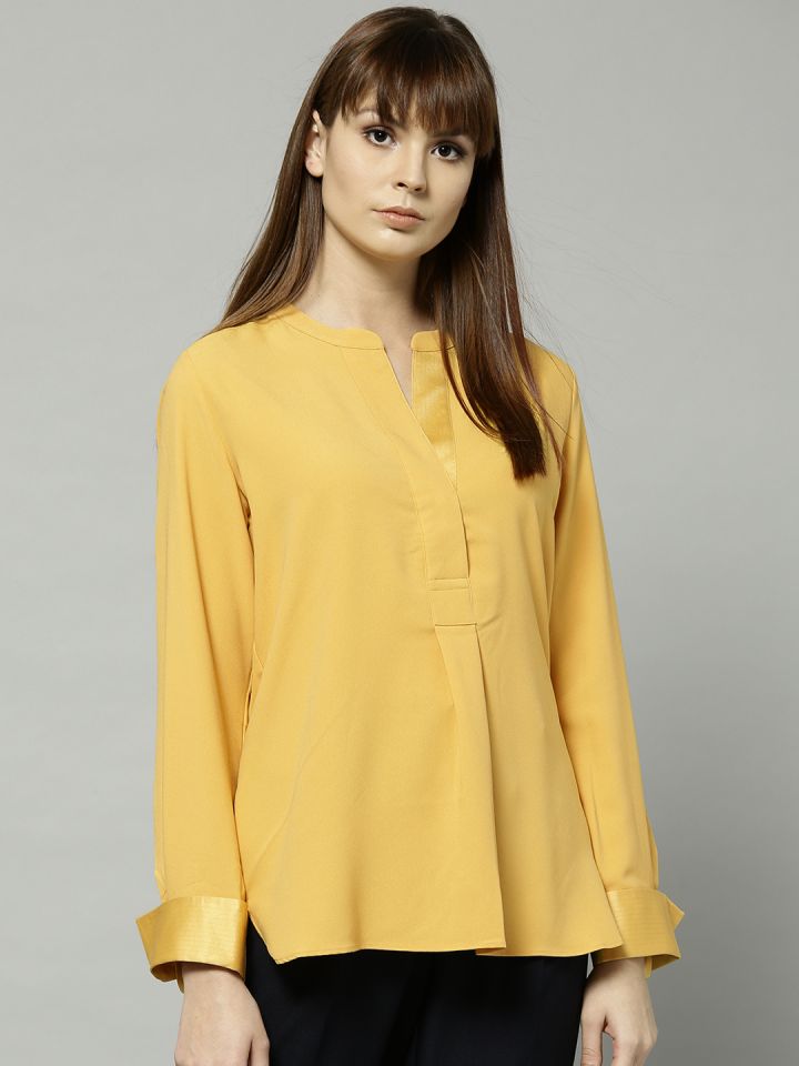 Marks and spencer yellow hot sale blouse