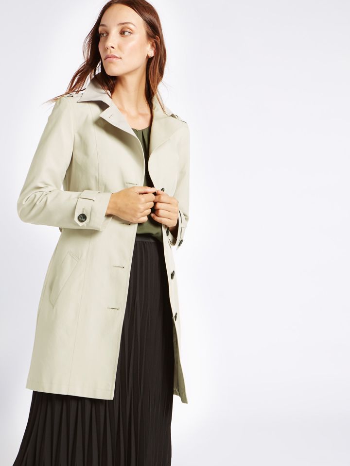 Marks and spencer best sale beige coat