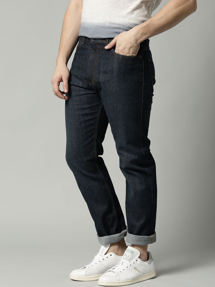 Spencer Men Navy Blue Regular Fit 