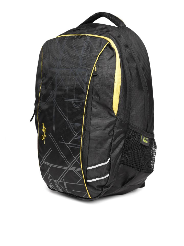 Buy Skybags Unisex Black Printed Laptop Backpack Backpacks for