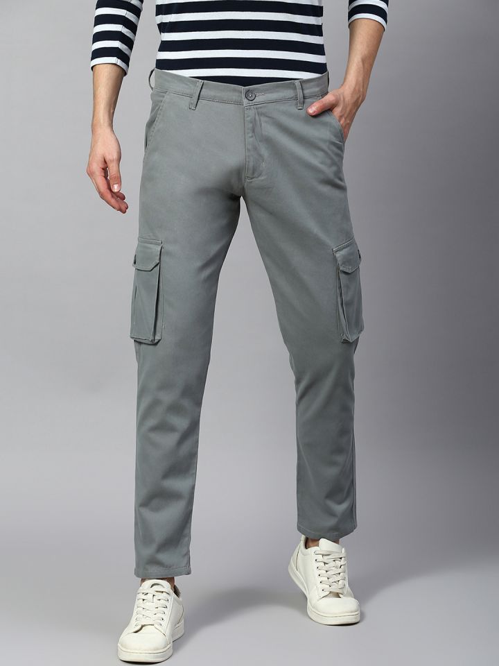 Dennis Lingo Men Tapered Fit Cotton Cargos Trousers