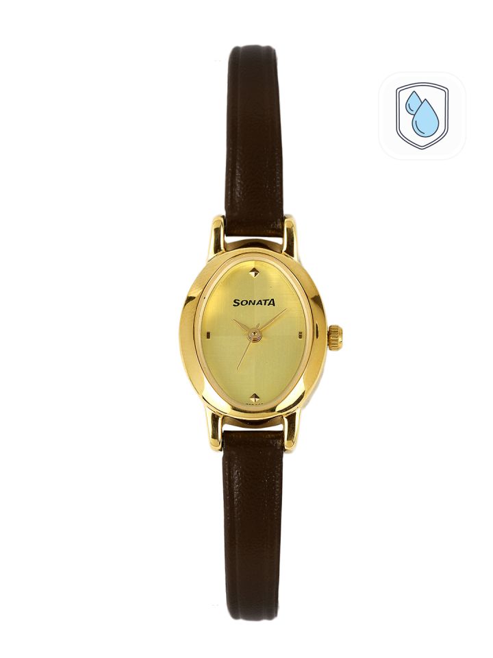 Buy Sonata Women Gold Toned Dial Watch 8100YL02 Watches for