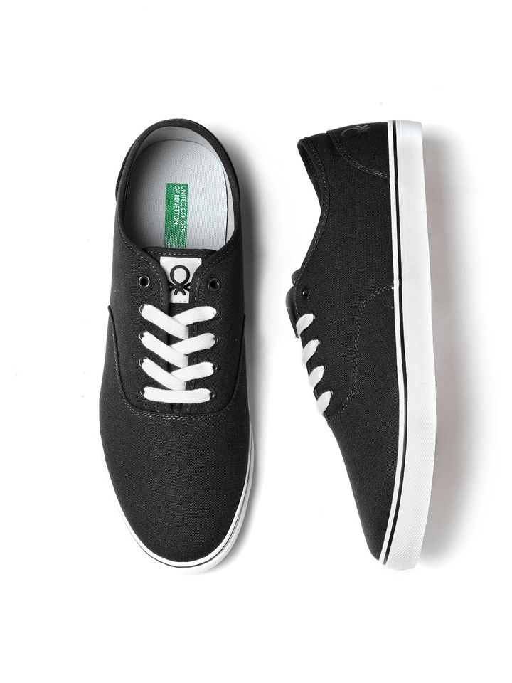 United colors of benetton black sneakers Clearance