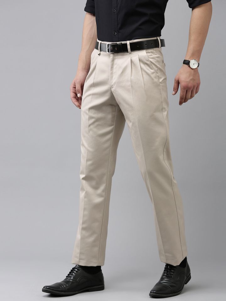 Van heusen pleated hotsell trousers