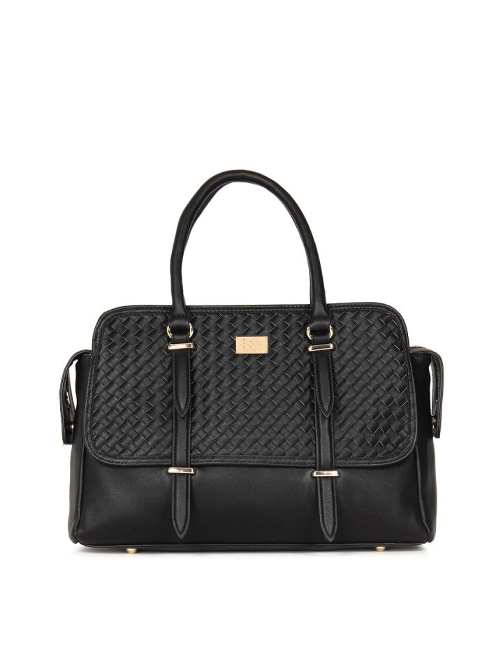 Allen solly black solid handheld bag deals