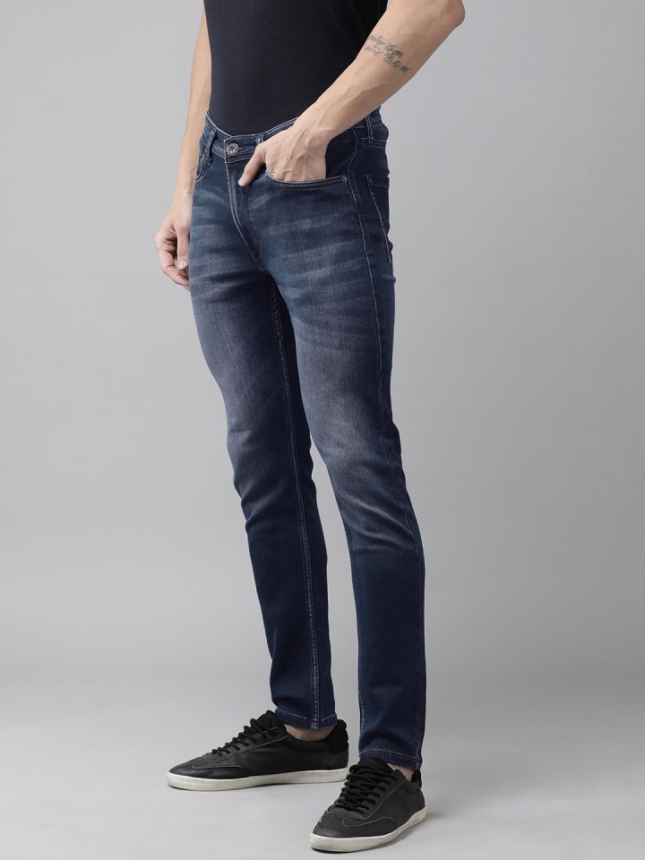 Buy BEAT LONDON By PEPE JEANS Men Super Skinny Fit Heavy Fade Mid